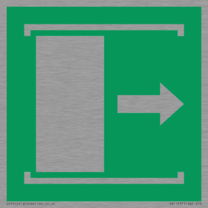 E033 safe condition door slides right to open